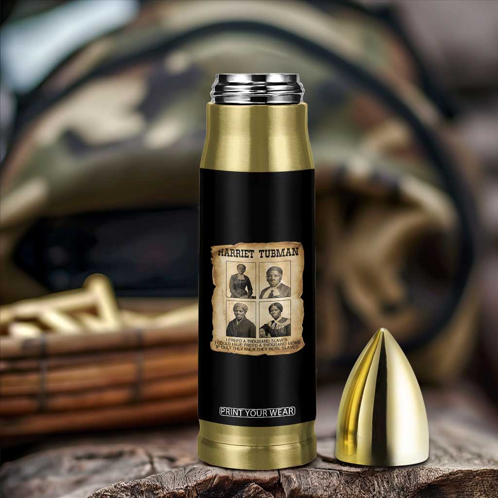 Vintage Harriet Tubman Poster Bullet Tumbler I Freed A Thousand People TS12 Print Your Wear
