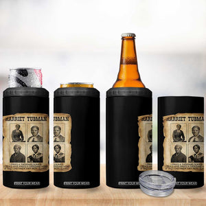 Vintage Harriet Tubman Poster 4 in 1 Can Cooler Tumbler I Freed A Thousand People TS12 Print Your Wear