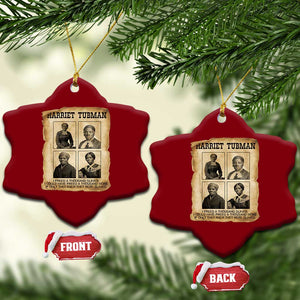 Vintage Harriet Tubman Poster Ceramic Ornament I Freed A Thousand People TS12 Print Your Wear