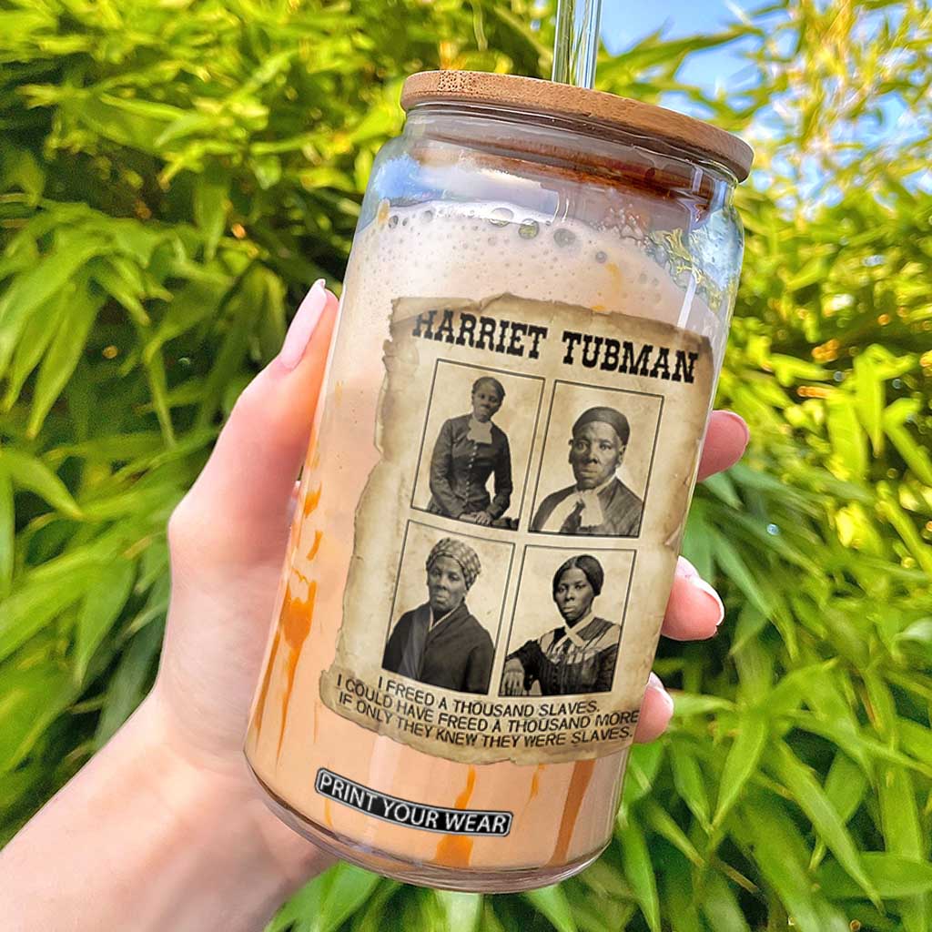 Vintage Harriet Tubman Poster Glass Can I Freed A Thousand People TS12 Black Print Your Wear