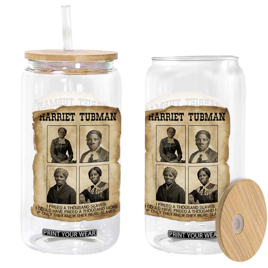 Vintage Harriet Tubman Poster Glass Can I Freed A Thousand People TS12 Print Your Wear