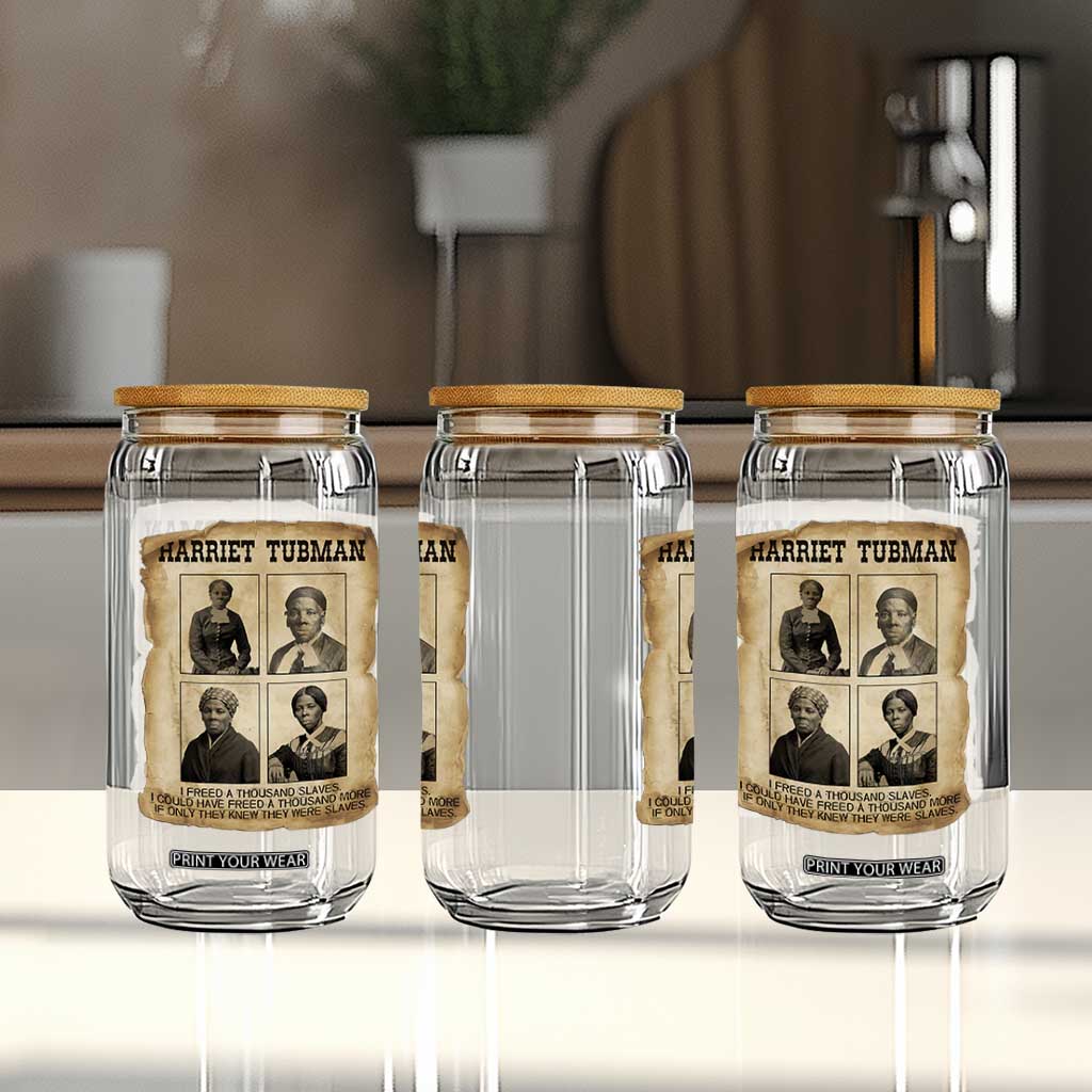 Vintage Harriet Tubman Poster Glass Can I Freed A Thousand People TS12 Print Your Wear