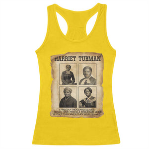 Vintage Harriet Tubman Poster Racerback Tank Top I Freed A Thousand People TS12 Daisy Print Your Wear