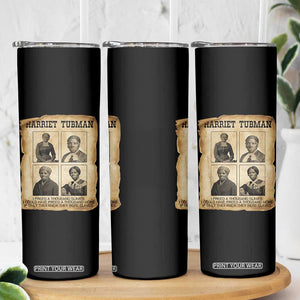 Vintage Harriet Tubman Poster Skinny Tumbler I Freed A Thousand People TS12 Print Your Wear