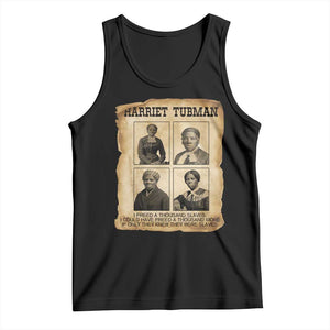 Vintage Harriet Tubman Poster Tank Top I Freed A Thousand People TS12 Black Print Your Wear