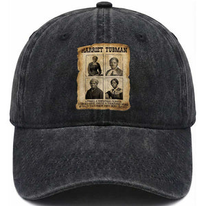 Vintage Harriet Tubman Poster Washed Cotton Baseball Cap I Freed A Thousand People TS12 Print Your Wear