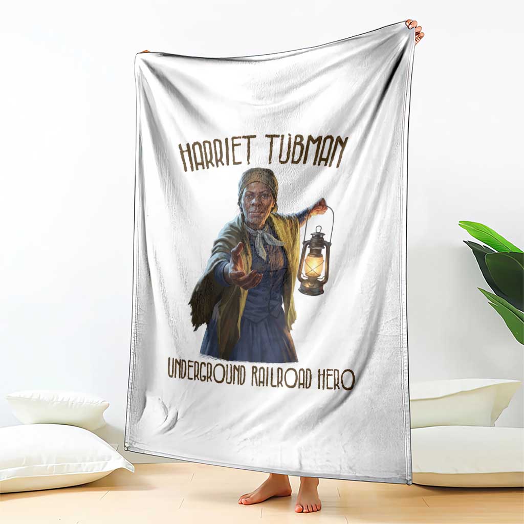 Harriet Tubman Throw Blanket Underground Railroad Hero Black History Month Gift TS12 Print Your Wear