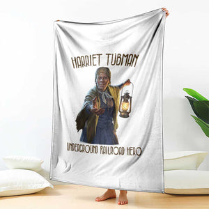 Harriet Tubman Throw Blanket Underground Railroad Hero Black History Month Gift TS12 Print Your Wear