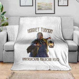 Harriet Tubman Throw Blanket Underground Railroad Hero Black History Month Gift TS12 Print Your Wear