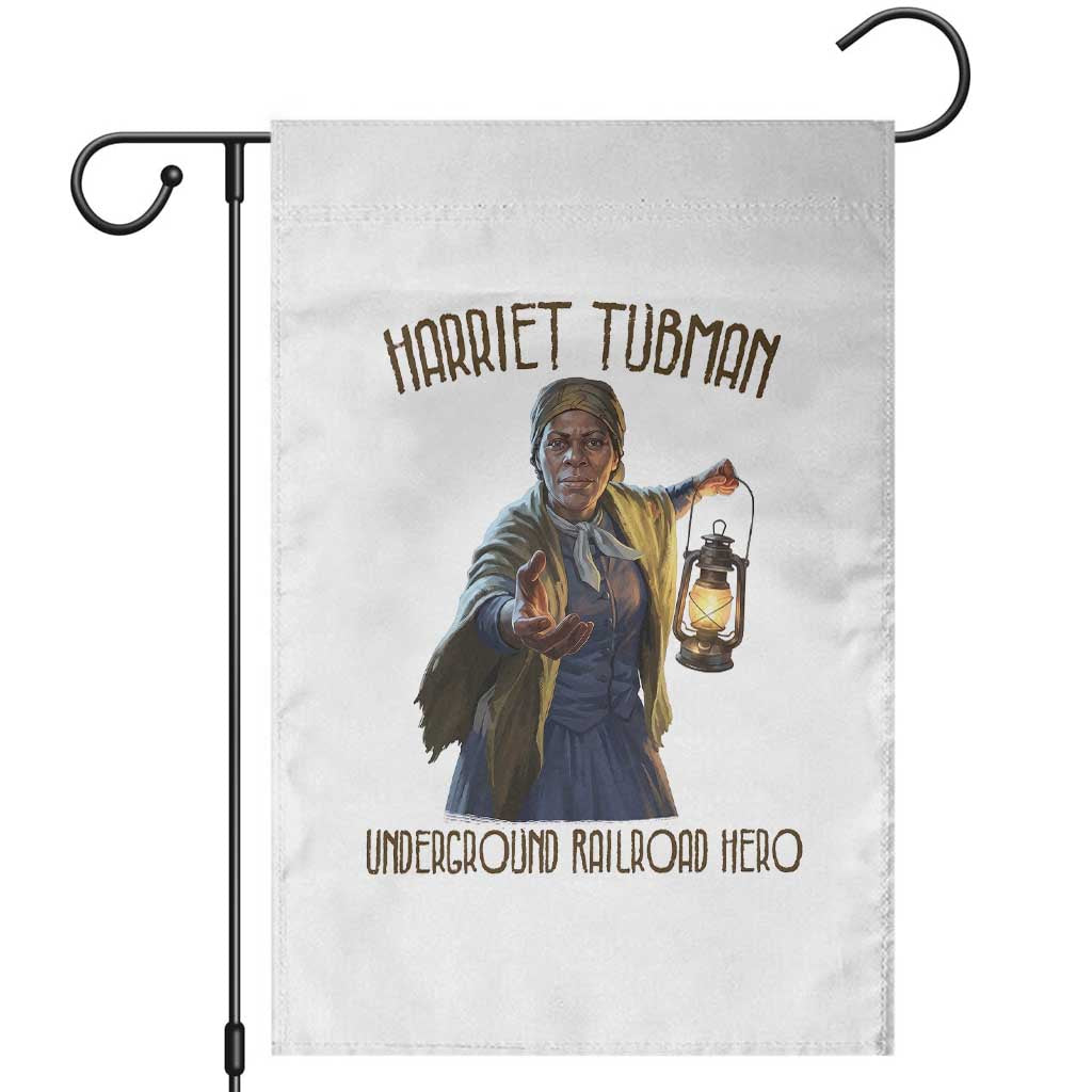 Harriet Tubman Garden Flag Underground Railroad Hero Black History Month Gift TS12 White Print Your Wear