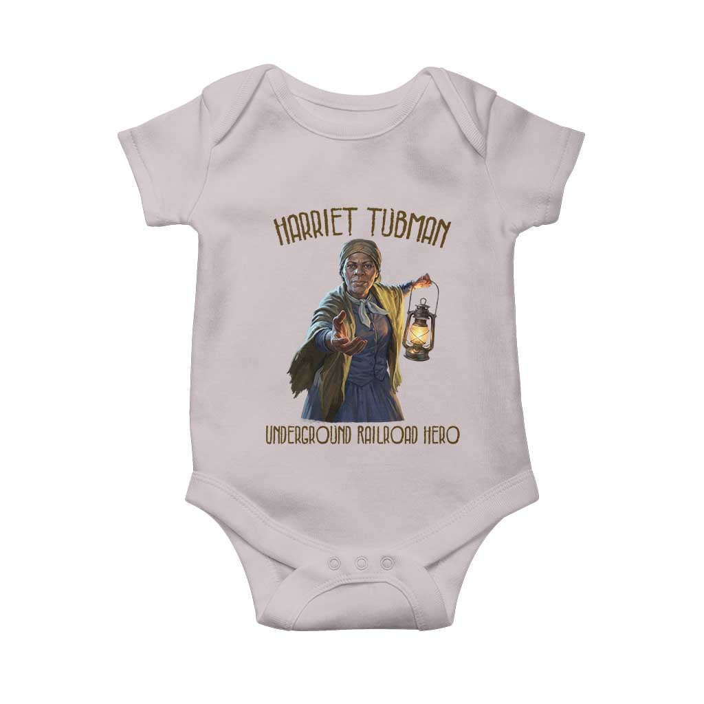 Harriet Tubman Baby Onesie Underground Railroad Hero Black History Month Gift TS12 Ice Gray Print Your Wear