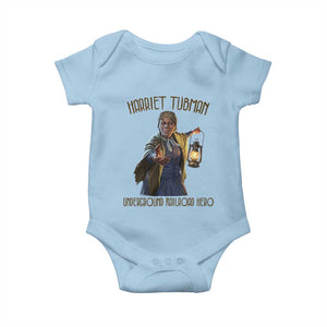 Harriet Tubman Baby Onesie Underground Railroad Hero Black History Month Gift TS12 Light Blue Print Your Wear