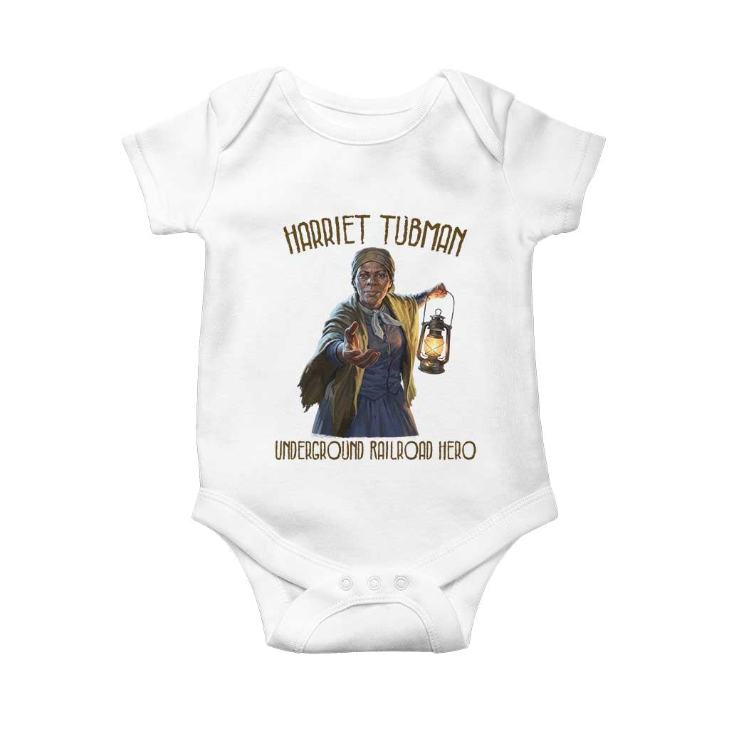 Harriet Tubman Baby Onesie Underground Railroad Hero Black History Month Gift TS12 White Print Your Wear