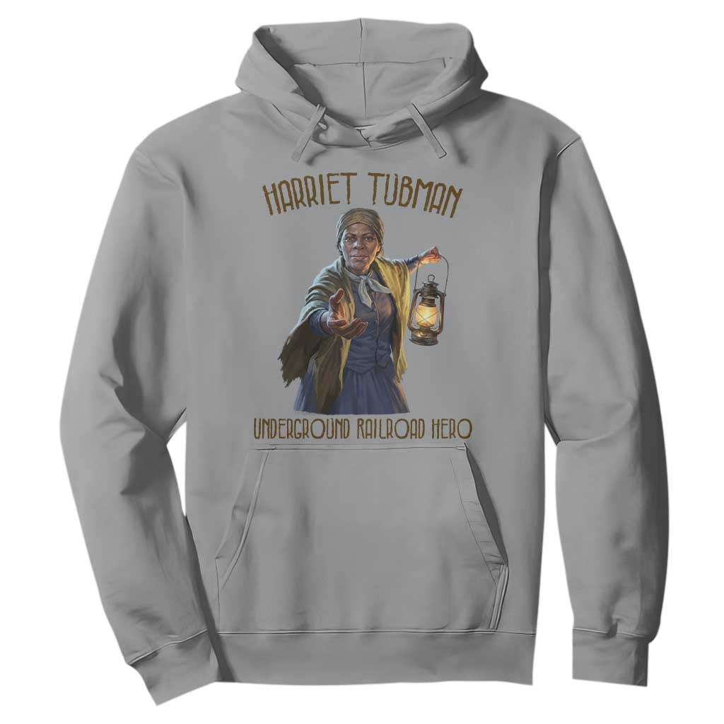 Harriet Tubman Hoodie Underground Railroad Hero Black History Month Gift TS12 Sport Gray Print Your Wear