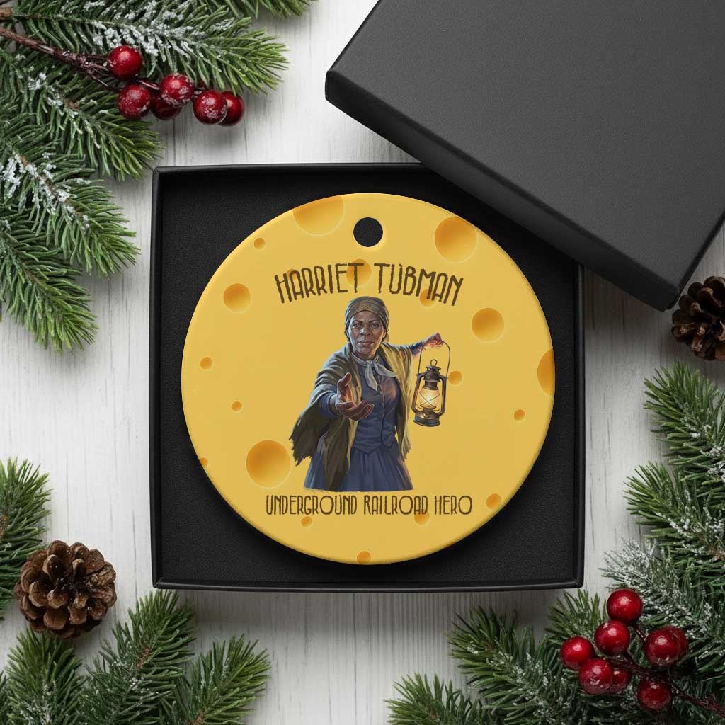 Harriet Tubman Ceramic Ornament Underground Railroad Hero Black History Month Gift TS12 1pc Yellow Cheese Print Your Wear