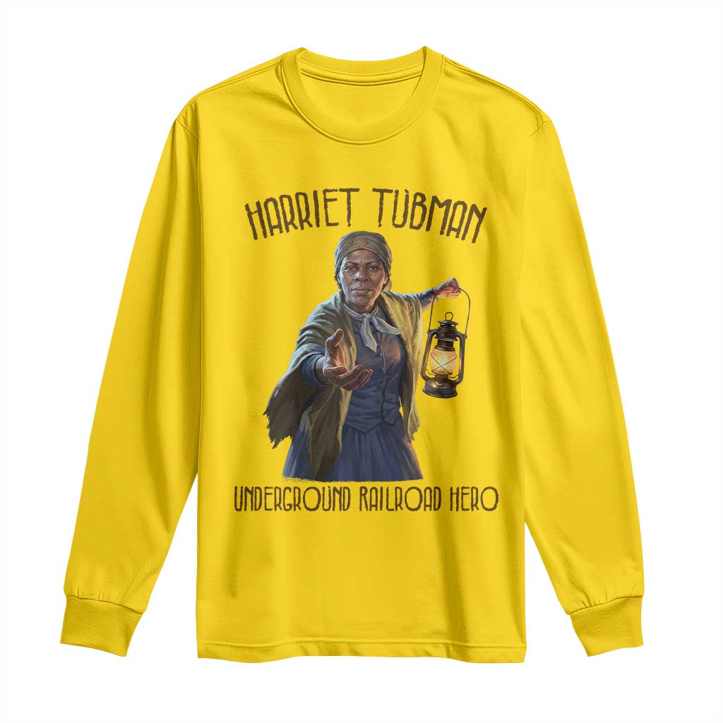 Harriet Tubman Long Sleeve Shirt Underground Railroad Hero Black History Month Gift TS12 Daisy Print Your Wear