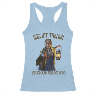 Harriet Tubman Racerback Tank Top Underground Railroad Hero Black History Month Gift TS12 Light Blue Print Your Wear