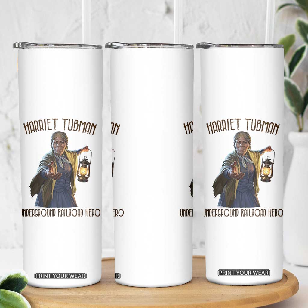 Harriet Tubman Skinny Tumbler Underground Railroad Hero Black History Month Gift TS12 Print Your Wear