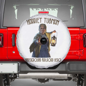 Harriet Tubman Spare Tire Cover Underground Railroad Hero Black History Month Gift TS12 White Print Your Wear