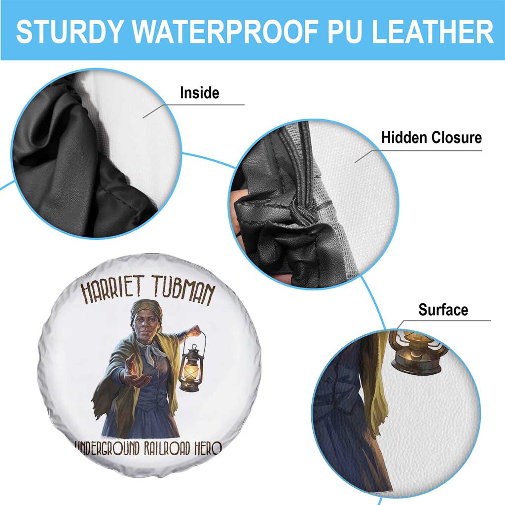 Harriet Tubman Spare Tire Cover Underground Railroad Hero Black History Month Gift TS12 Print Your Wear