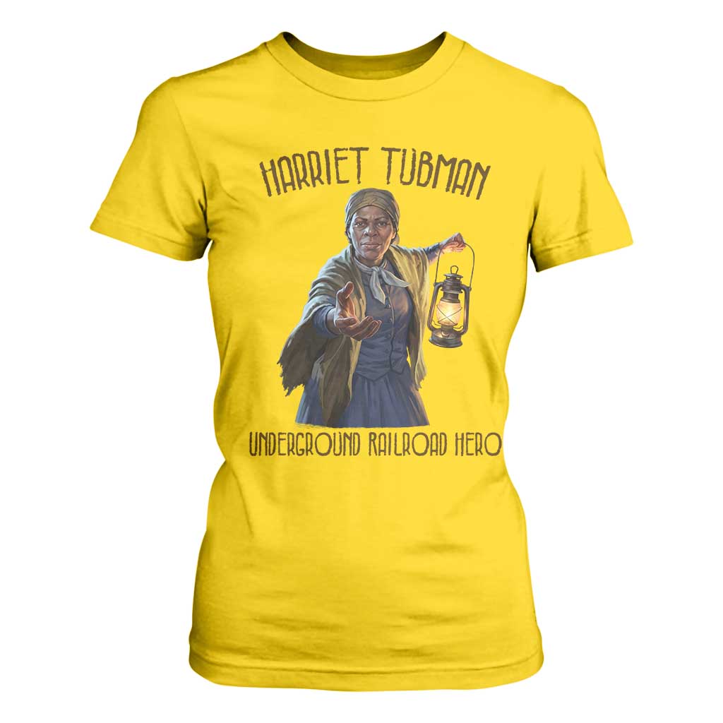 Harriet Tubman T Shirt For Women Underground Railroad Hero Black History Month Gift TS12 Daisy Print Your Wear