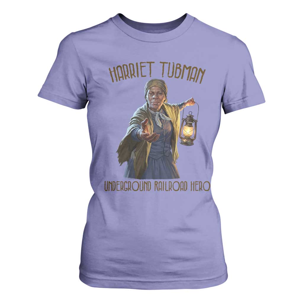 Harriet Tubman T Shirt For Women Underground Railroad Hero Black History Month Gift TS12 Violet Print Your Wear