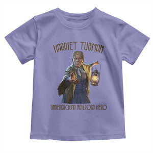 Harriet Tubman Toddler T Shirt Underground Railroad Hero Black History Month Gift TS12 Violet Print Your Wear