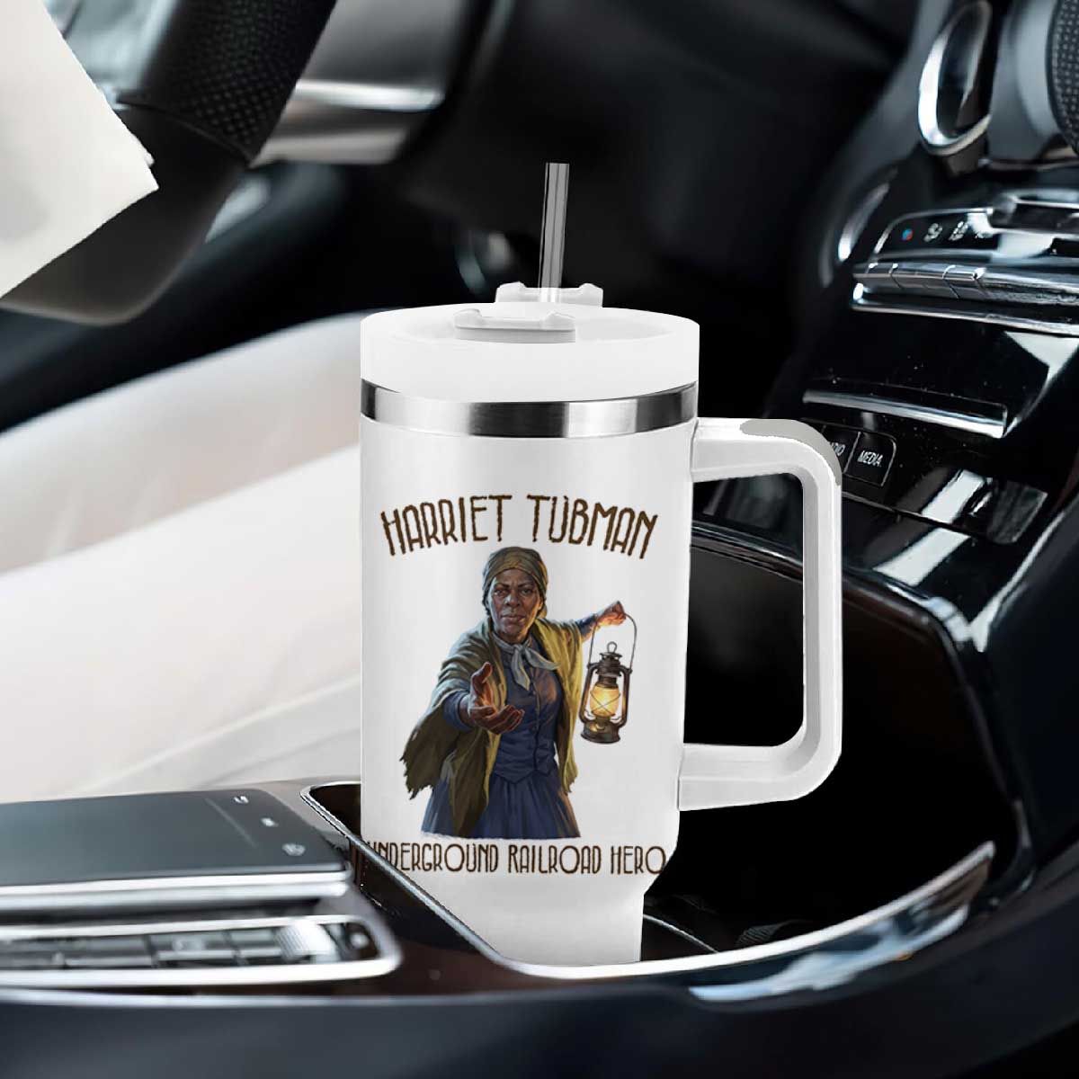 Harriet Tubman Tumbler With Handle Underground Railroad Hero Black History Month Gift TS12 Print Your Wear