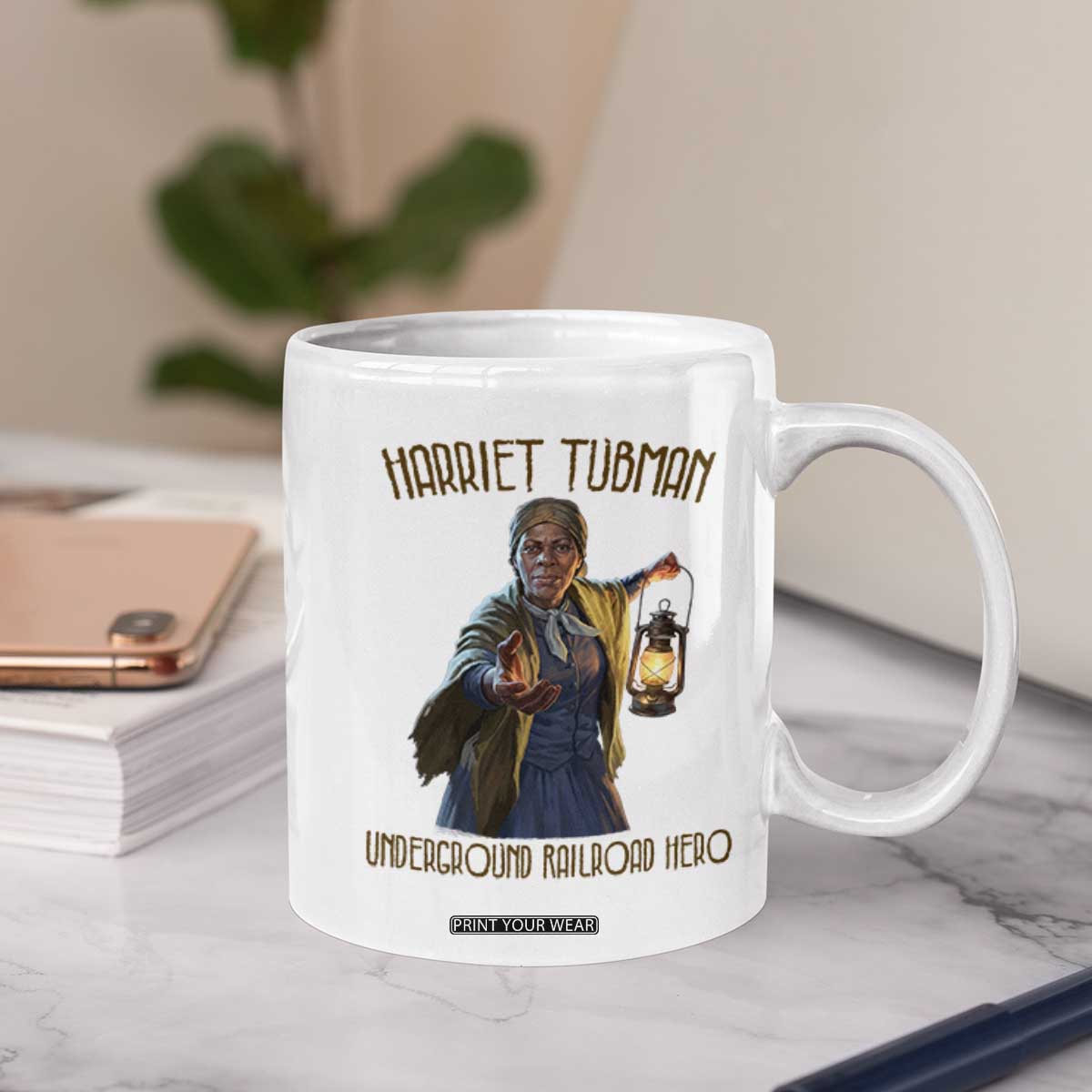 Harriet Tubman Coffee Mug Underground Railroad Hero Black History Month Gift TS12 Print Your Wear