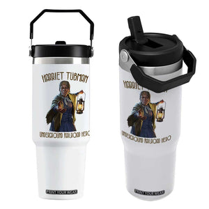 Harriet Tubman Flip Straw Tumbler Underground Railroad Hero Black History Month Gift TS12 One Size: 30 oz White Print Your Wear