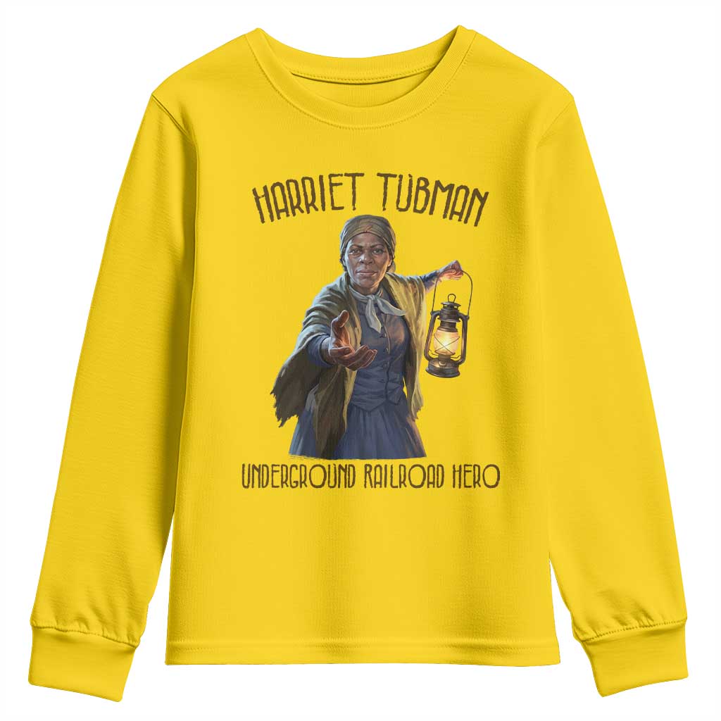 Harriet Tubman Youth Sweatshirt Underground Railroad Hero Black History Month Gift TS12 Daisy Print Your Wear