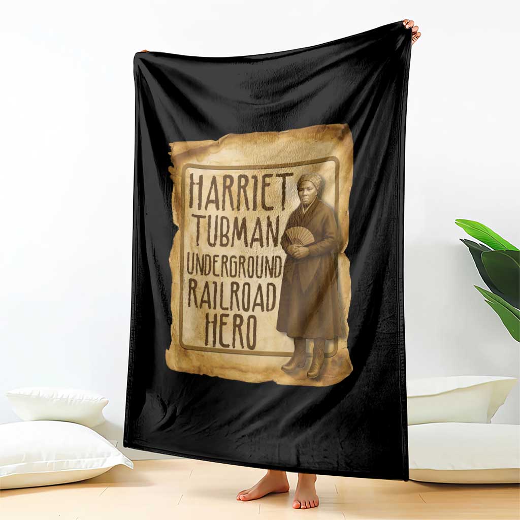Underground Railroad Hero Harriet Tubman Throw Blanket Feminist History Gift TS12 Print Your Wear
