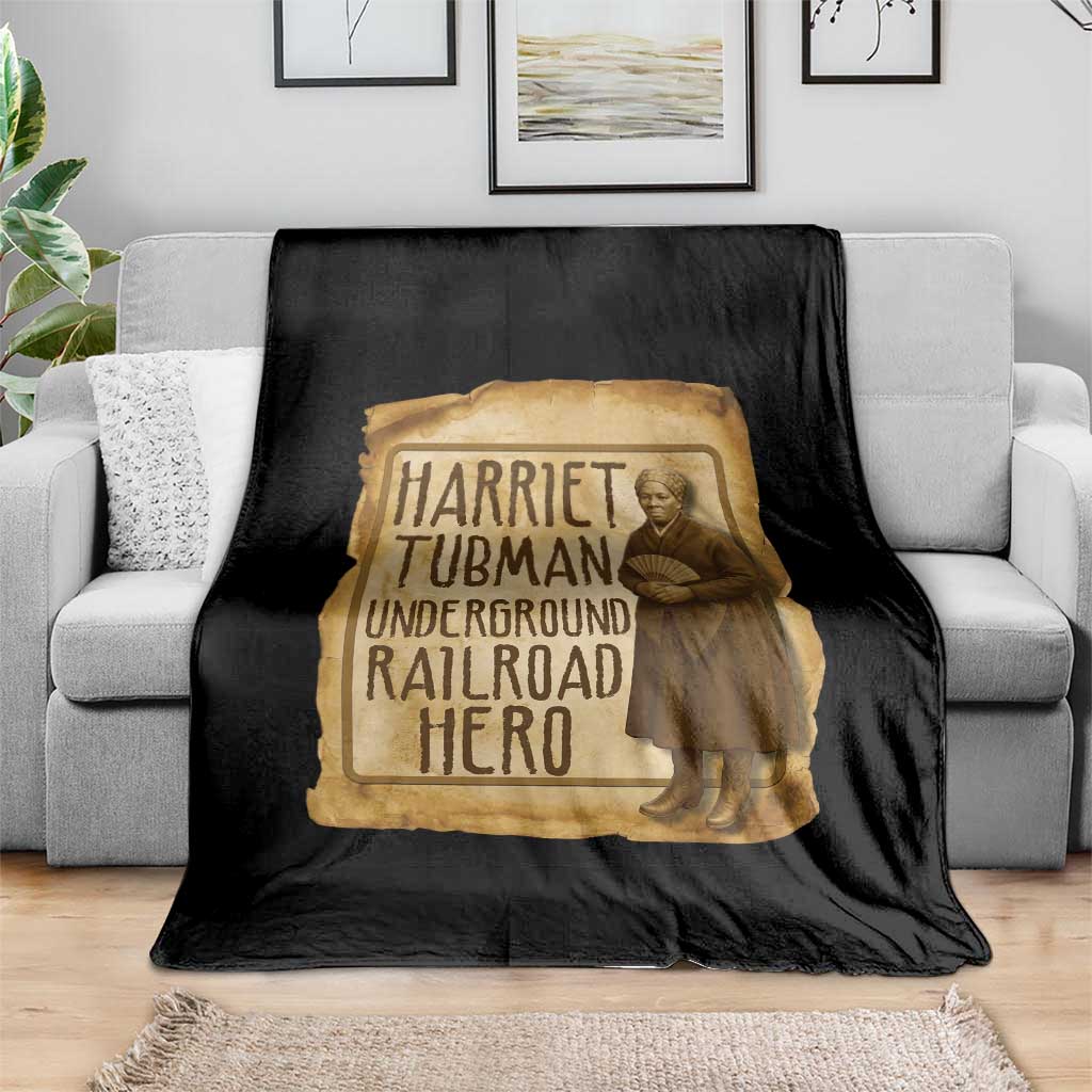 Underground Railroad Hero Harriet Tubman Throw Blanket Feminist History Gift TS12 Print Your Wear