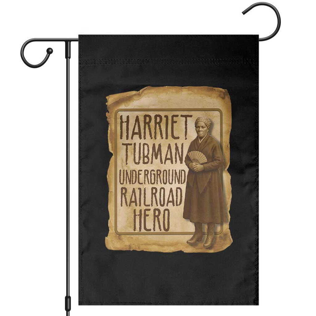 Underground Railroad Hero Harriet Tubman Garden Flag Feminist History Gift TS12 Black Print Your Wear