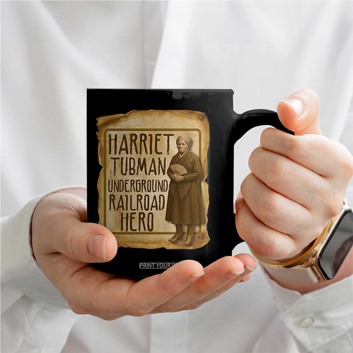 Underground Railroad Hero Harriet Tubman Coffee Mug Feminist History Gift TS12 Print Your Wear