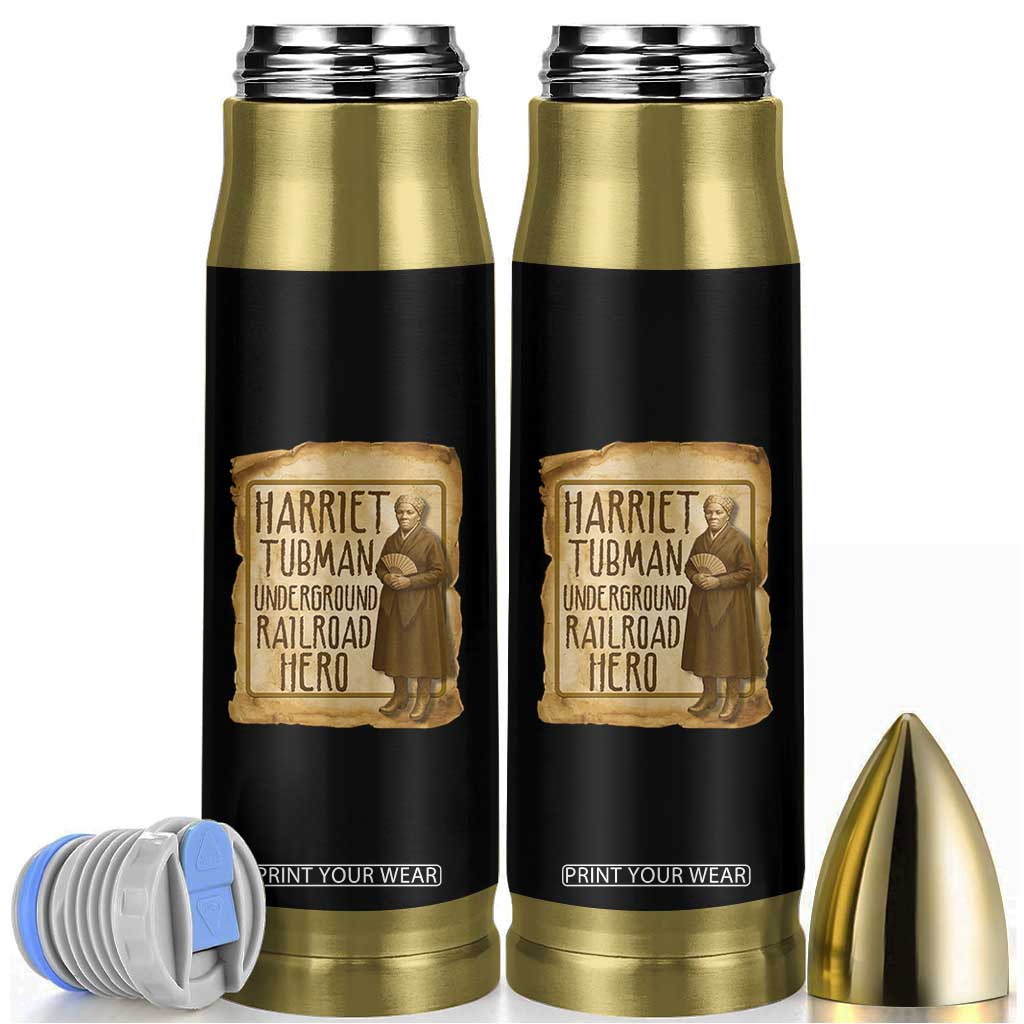 Underground Railroad Hero Harriet Tubman Bullet Tumbler Feminist History Gift TS12 Black Print Your Wear