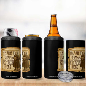 Underground Railroad Hero Harriet Tubman 4 in 1 Can Cooler Tumbler Feminist History Gift TS12 Print Your Wear