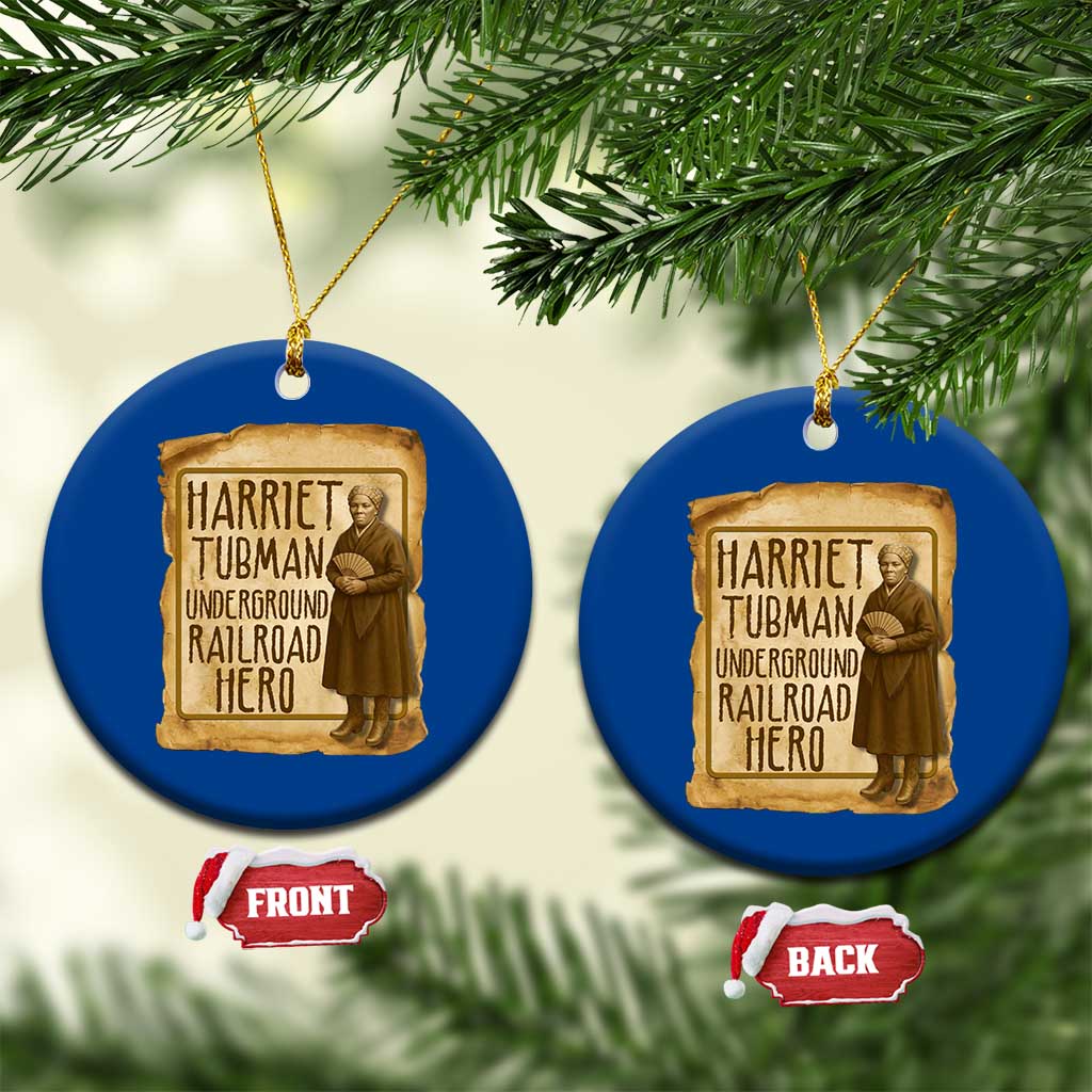 Underground Railroad Hero Harriet Tubman Ceramic Ornament Feminist History Gift TS12 1pc Blue Print Your Wear