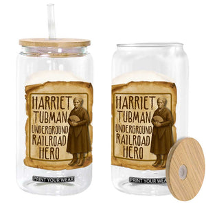 Underground Railroad Hero Harriet Tubman Glass Can Feminist History Gift TS12 Print Your Wear
