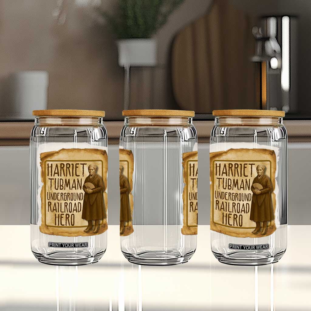 Underground Railroad Hero Harriet Tubman Glass Can Feminist History Gift TS12 Print Your Wear