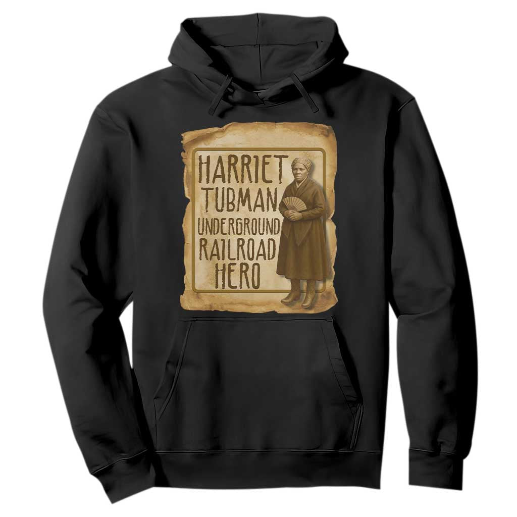 Underground Railroad Hero Harriet Tubman Hoodie Feminist History Gift TS12 Black Print Your Wear