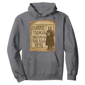 Underground Railroad Hero Harriet Tubman Hoodie Feminist History Gift TS12 Charcoal Print Your Wear
