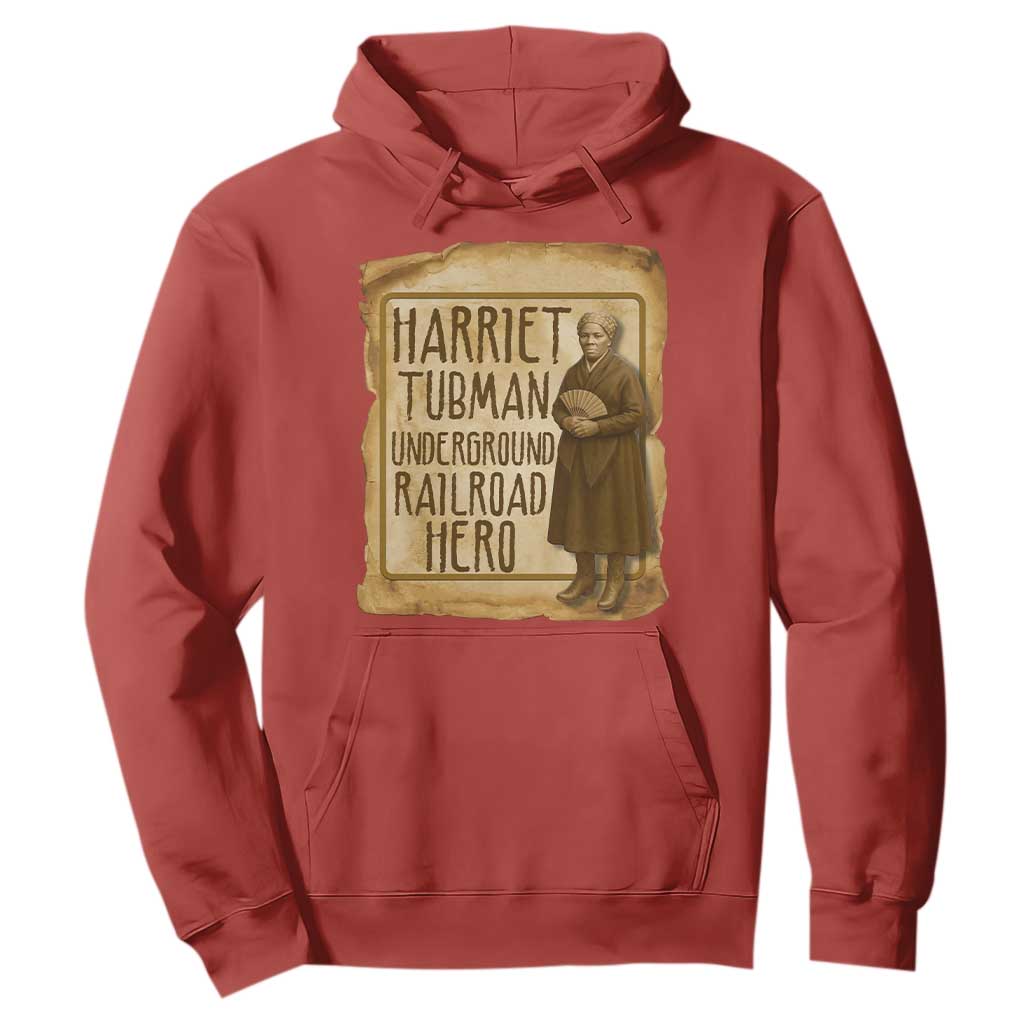 Underground Railroad Hero Harriet Tubman Hoodie Feminist History Gift TS12 Red Print Your Wear