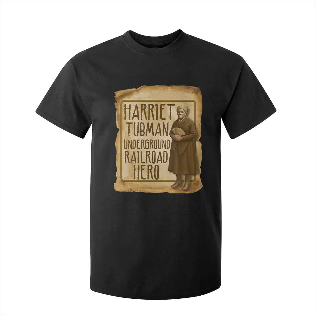 Underground Railroad Hero Harriet Tubman T Shirt For Kid Feminist History Gift TS12 Black Print Your Wear