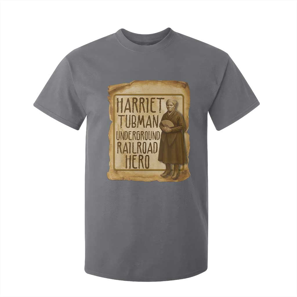 Underground Railroad Hero Harriet Tubman T Shirt For Kid Feminist History Gift TS12 Charcoal Print Your Wear