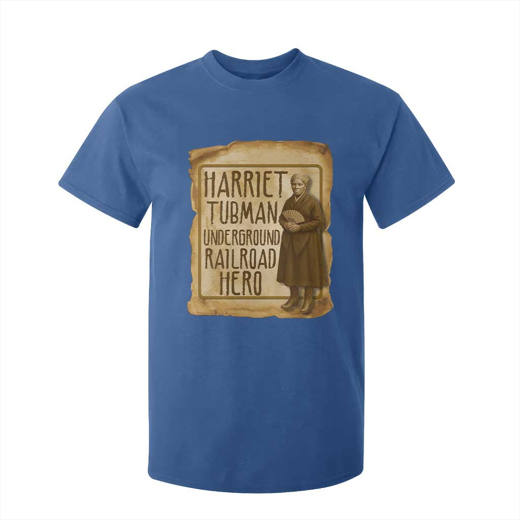 Underground Railroad Hero Harriet Tubman T Shirt For Kid Feminist History Gift TS12 Royal Blue Print Your Wear