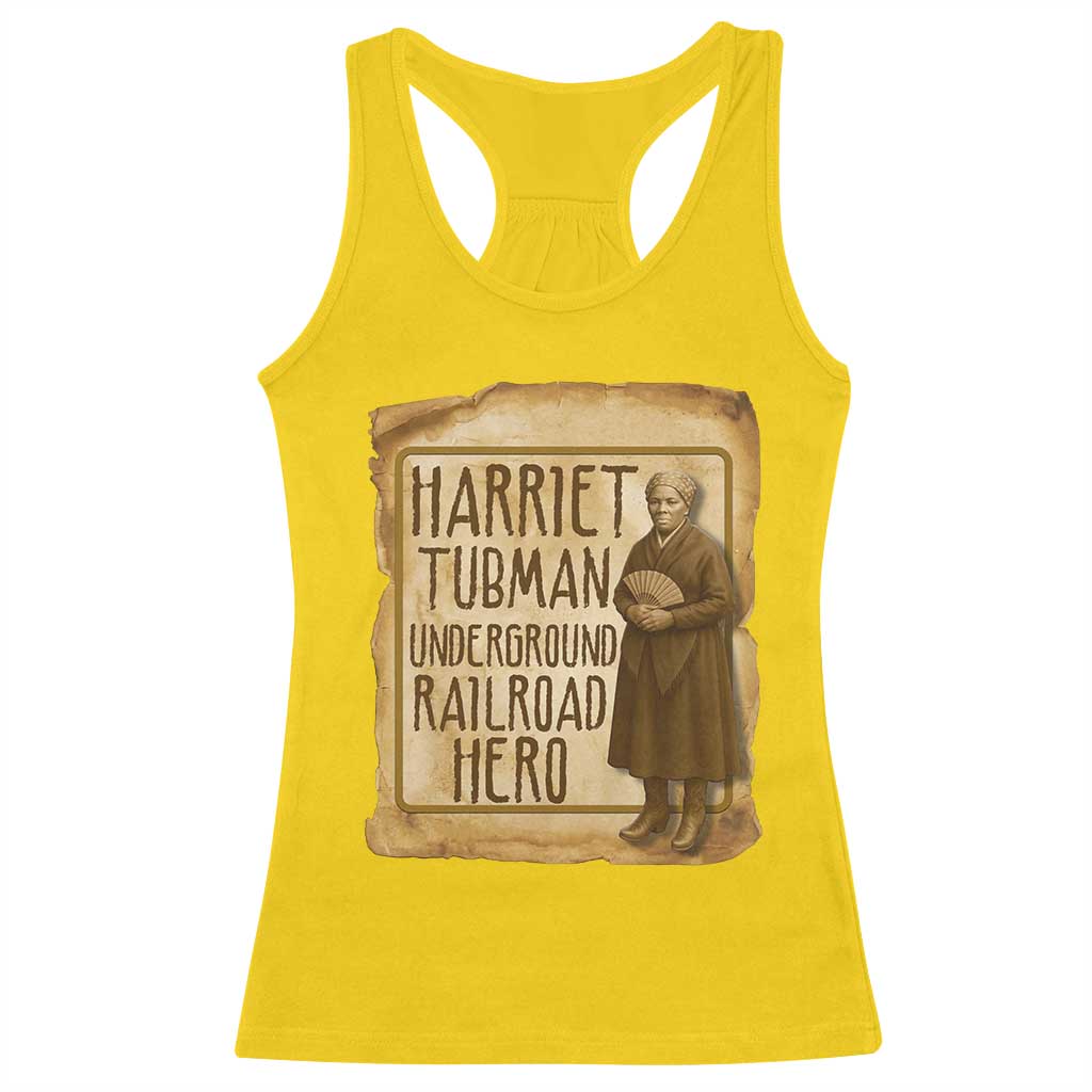Underground Railroad Hero Harriet Tubman Racerback Tank Top Feminist History Gift TS12 Daisy Print Your Wear