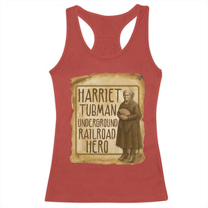 Underground Railroad Hero Harriet Tubman Racerback Tank Top Feminist History Gift TS12 Red Print Your Wear