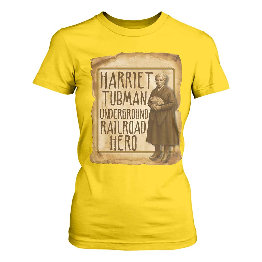 Underground Railroad Hero Harriet Tubman T Shirt For Women Feminist History Gift TS12 Daisy Print Your Wear