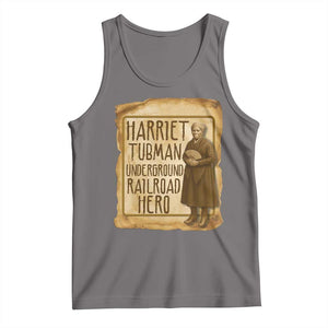 Underground Railroad Hero Harriet Tubman Tank Top Feminist History Gift TS12 Deep Heather Print Your Wear